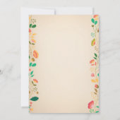 バニー誕生日ボーイイースターエッグ1st最初の誕生日 招待状 (裏面)