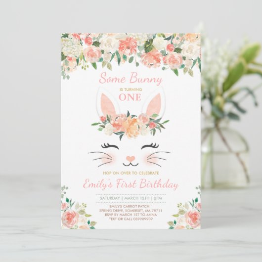 バニー誕生日招待状ソームバニー誕生日 招待状 (スタンド正面)