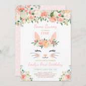 バニー誕生日招待状ソームバニー誕生日 招待状 (正面/裏面)