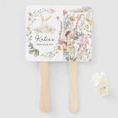 バニー誕生日招待状、いくつかのバニーは1つの招待 ハンドファン (正面&裏面)