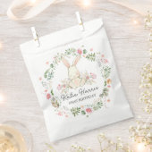 バニー誕生日招待状、いくつかのバニーは1つの招待 フェイバーバッグ (クリップ留めされた状態)