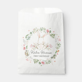 バニー誕生日招待状、いくつかのバニーは1つの招待 フェイバーバッグ