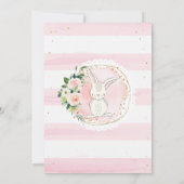 バニー誕生日招待状 招待状 (裏面)