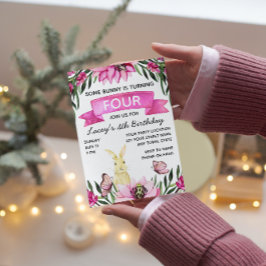 バニー誕生日招待状 招待状