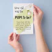 バニー赤ちゃんシャワーゲーム – お母さんフライヤー チラシ (ハンドル)