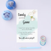 バニー赤ちゃんシャワーゲーム – キャンディ チラシ (シングル)