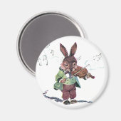 バニー遊ズ・ザ・ヴァイオリン マグネット (正面/裏面)