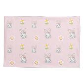 バニー開花デライト 枕カバー (裏面-左)