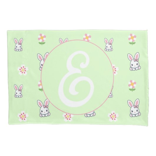 バニー開花デライト 枕カバー (正面左)