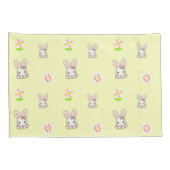 バニー開花デライト 枕カバー (裏面-右)