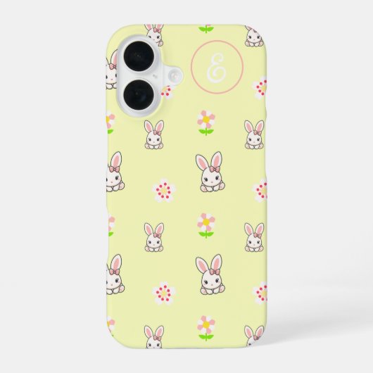 バニー開花デライト iPhone 16ケース (裏面)