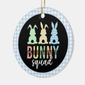 バニー隊 |イースターエッグ狩りかわいいバニー セラミックオーナメント (左)