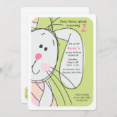 バニー隠れ探し招待状 招待状 (正面/裏面)