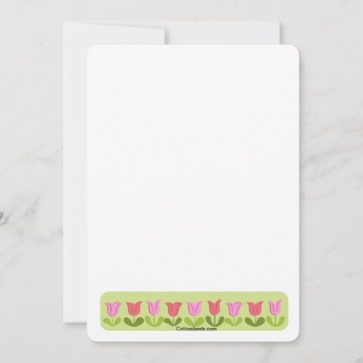 バニー隠れ探し招待状 招待状 (裏面)