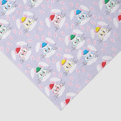 バニー顔とポープリントイースターティッシュペーパー 薄葉紙 (詳細)