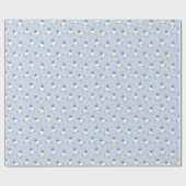 バニー顔イースターラッピング紙 – かわいい&フェスティバル! ラッピングペーパー (フラット)