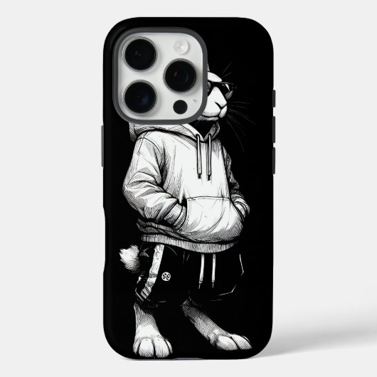バニー顔サングラスハッピーイースターデイ Case-Mate iPhoneケース (裏面)