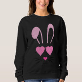 バニー顔サングラス男の子のための男の子のためのイースト スウェットシャツ (正面)