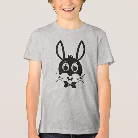 バニー顔ボーイ–32886 トライブレンドＴシャツ (正面)