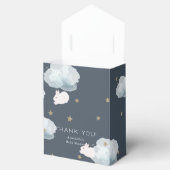 バニー飛んでいるスター&クラウドベビーシャワーギフトボックス フェイバーボックス (オープン)