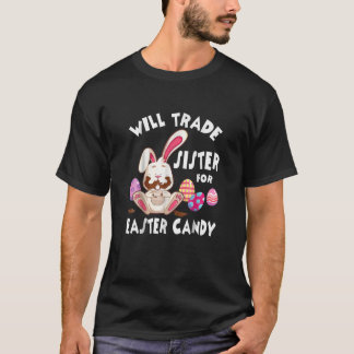 バニー食べチョコの卵は妹とEasを交換する Tシャツ