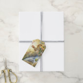 バニー魅力的とカエルの水の色 – スタイル ギフトタグ (より糸付き)