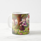 バニー魅力的イースターエッグ狩り コーヒーマグカップ (正面左)