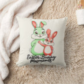 バニー鮮やかシスターとのイースターモーメント クッション (ブランケット)