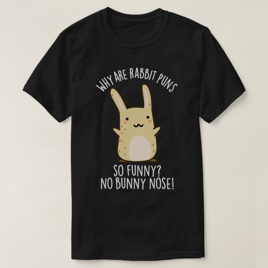 バニー鼻ラバおもしろいビットパンなし Tシャツ (デザイン正面)