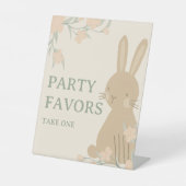 バニー1th誕生日パーティーがテーブルを好む 台座サイン (正面)