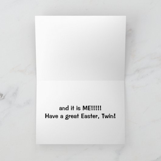 『バニー』のツインサムは、イースターミーであなたを愛している！! シーズンカード (内部)