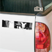 "バニー"のバンパーステッカー バンパーステッカー (トラック上)