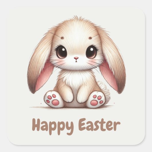 バニー・アレ疑問に思ー スクエアシール (正面)