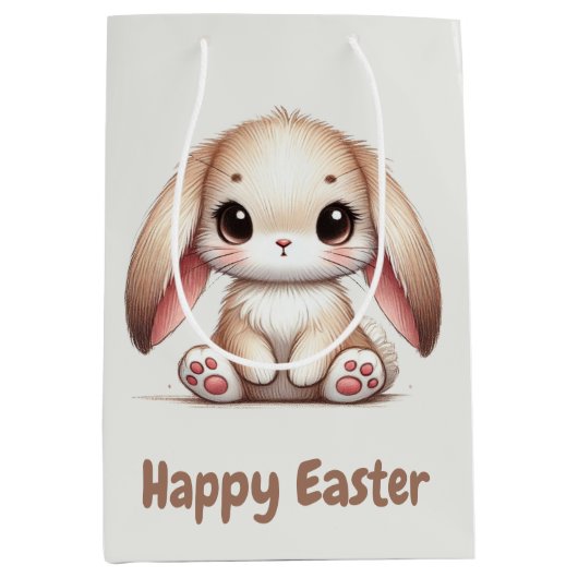 バニー・アレ疑問に思ー ミディアムペーパーバッグ (正面)