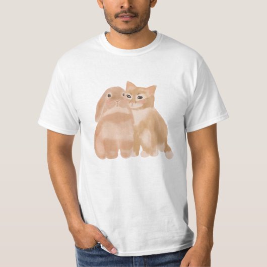 バニー・アンド・キャット Tシャツ (正面)