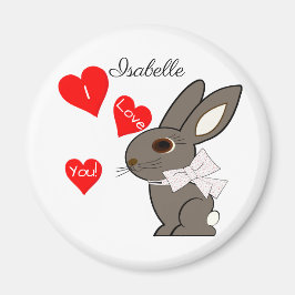 バニー・ウサギ「愛してる！」 マグネット