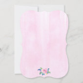 バニー·ウサギ 招待状 (裏面)