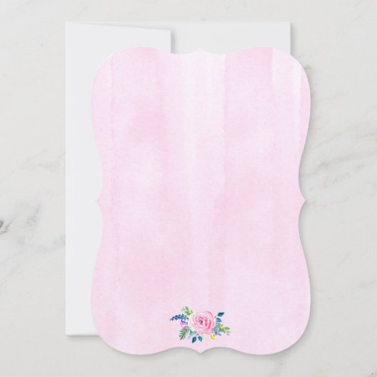 バニー·ウサギ 招待状 (裏面)