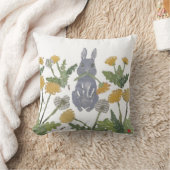 バニー、ウサギ、森林 クッション (ブランケット)