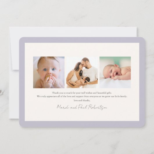 バニー&エッグガール写真誕生のお知らせ 招待状 (裏面)