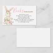 . .バニー・ガールがブックカードを持ってくる エンクロージャーカード (正面/裏面)