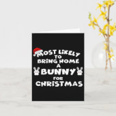 バニー・クリスマスを最も高く持ちおもしろい込む可能性が高い カード (黄色い花)