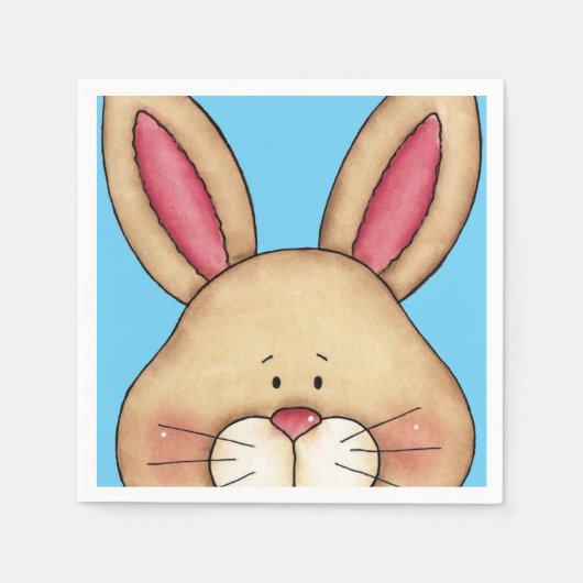 バニー スタンダードカクテルナプキン (正面)