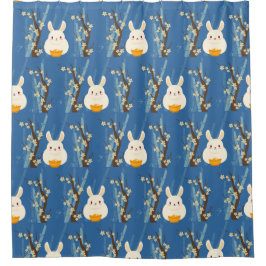 バニー・チャイネス シャワーカーテン