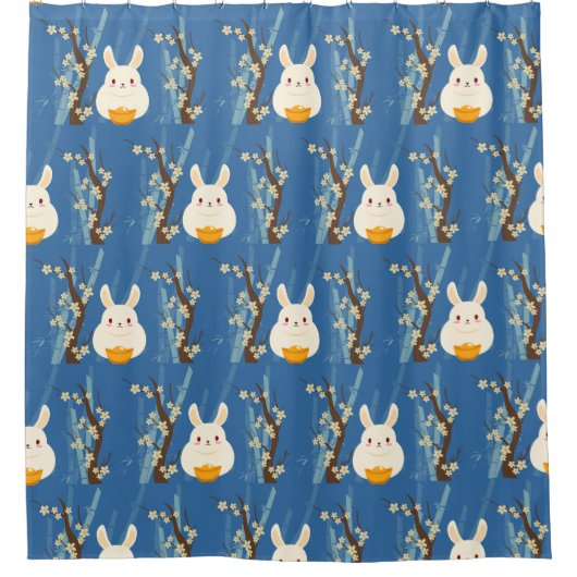 バニー・チャイネス シャワーカーテン (正面)