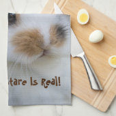 バニー・デス・スタイ実在ルだ!独自の写真を追加 キッチンタオル (四つ折り)