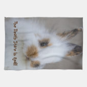 バニー・デス・スタイ実在ルだ!独自の写真を追加 キッチンタオル (横)