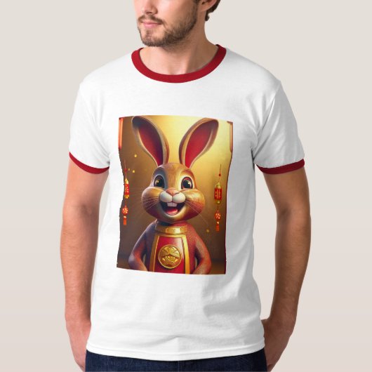 バニー・ノック・ノック・ロック Tシャツ (正面)