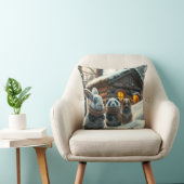 バニー、パンダ、人形を雪の枕とギフトに クッション (椅子)