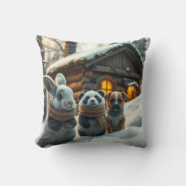 バニー、パンダ、人形を雪の枕とギフトに クッション